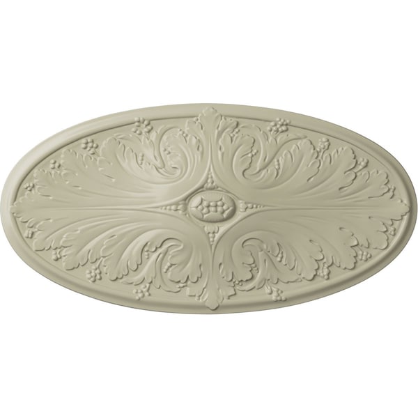 Ekena Millwork Madrid Ceiling Medallion, Hand-Painted Clear Yellow, 24 3/4"W x 12 1/2"H x 1 3/4"P CM24X12MACYF - main